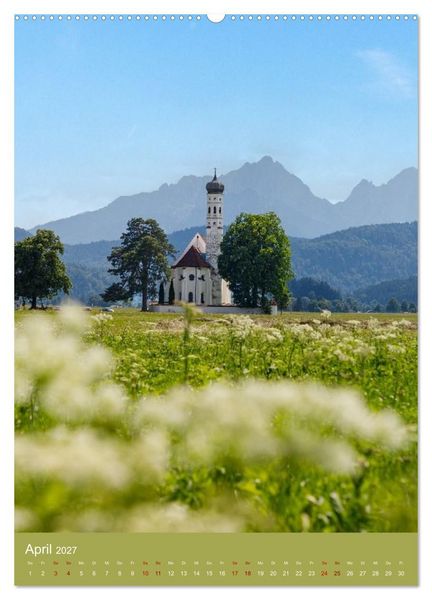 Produktbild: Malerische Allg&auml;u Impressionen. Alpen, Seen und Altst&auml;dte (hochwertiger Premium Wandkalender 2027 DIN A2 hoch), Kunstdruck in Hochglanz