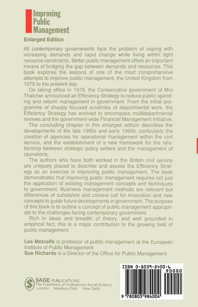 Produktbild: Improving Public Management