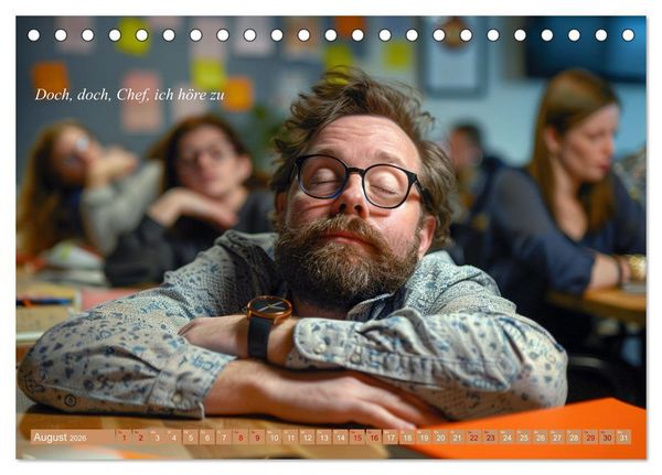 Produktbild: Ich liebe jeden Tag im B&uuml;ro (Tischkalender 2026 DIN A5 quer), CALVENDO Monatskalender