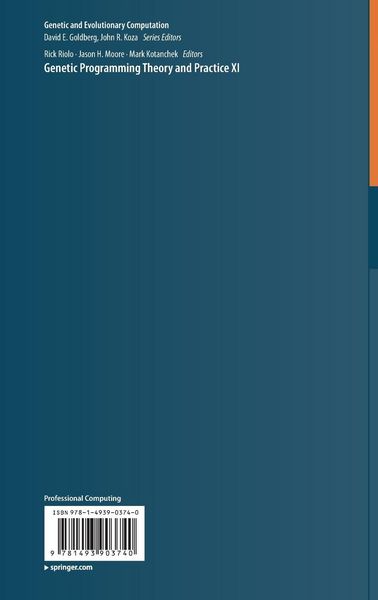 Produktbild: Genetic Programming Theory and Practice XI