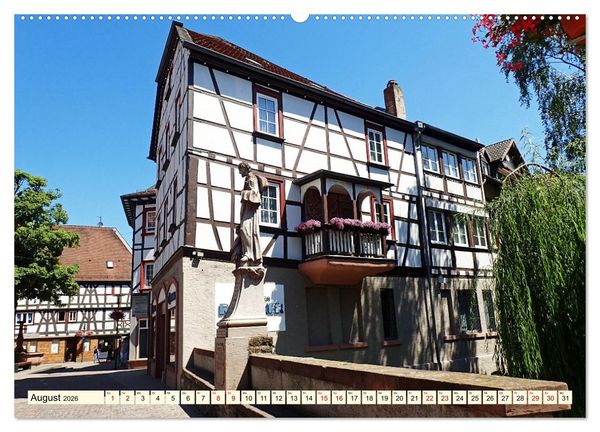 Produktbild: Bensheim a. d. Bergstra&szlig;e - Ein Stadtspaziergang (hochwertiger Premium Wandkalender 2026 DIN A2 quer), Kunstdruck in Hochglanz