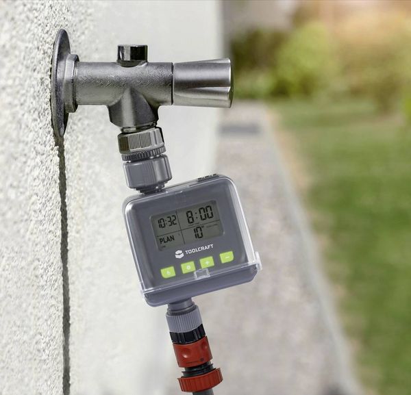 Produktbild: TOOLCRAFT TO-9612291 Bew&auml;sserungssteuerung mit Regensensor