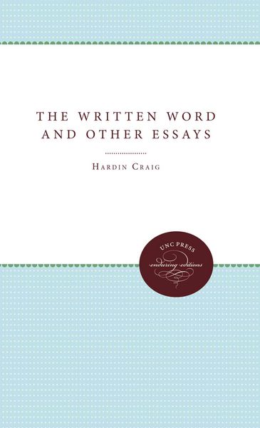 Produktbild: The Written Word and Other Essays