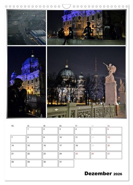 Produktbild: BERLIN / Planer (Wandkalender 2026 DIN A3 hoch), CALVENDO Monatskalender