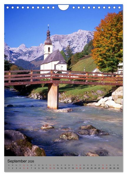 Produktbild: Wundersch&ouml;nes Berchtesgadener Land (Wandkalender 2026 DIN A4 hoch), CALVENDO Monatskalender