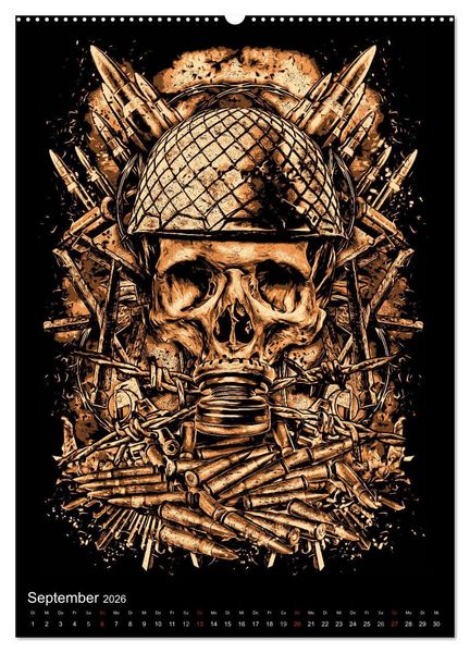 Produktbild: BLOODBOY/WAR ILLUSTRATION (hochwertiger Premium Wandkalender 2026 DIN A2 hoch), Kunstdruck in Hochglanz
