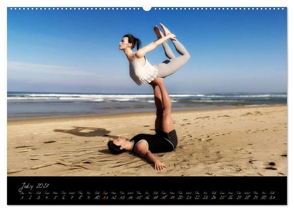 Produktbild: Yoga Couples - Harmony and Passion (High Quality Premium Wall Calendar 2027 DIN A2 landscape),CALVENDO 12 Month Wall Calendar