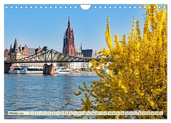 Produktbild: Frankfurt - meine Stadt mit viel Herz (Wandkalender 2026 DIN A4 quer), CALVENDO Monatskalender