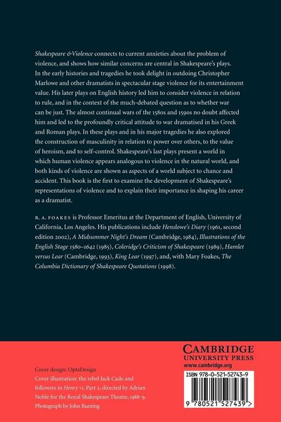 Produktbild: Shakespeare and Violence