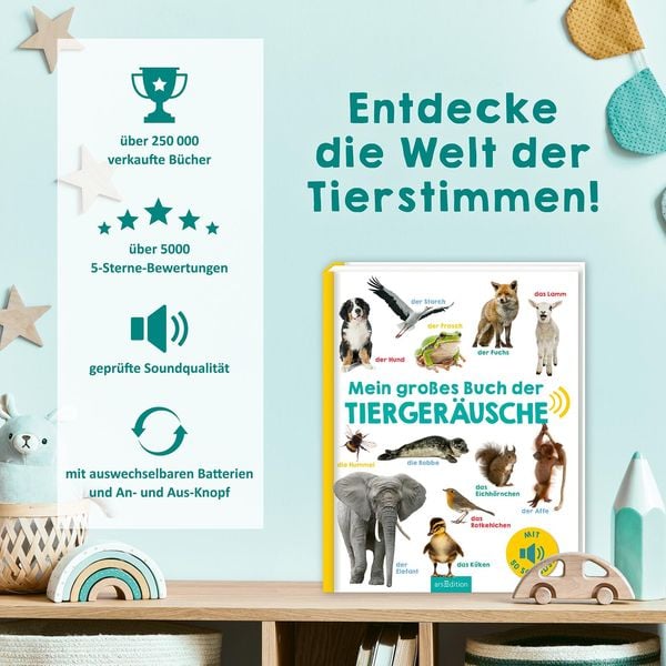Produktbild: Mein gro&szlig;es Buch der Tierger&auml;usche