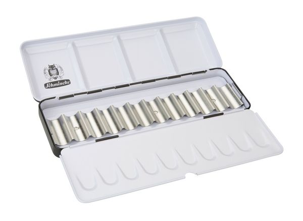 Produktbild: Schmincke Leerkasten f&uuml;r Aquarellfarben, Metall f&uuml;r 12 x 5 ml Tuben