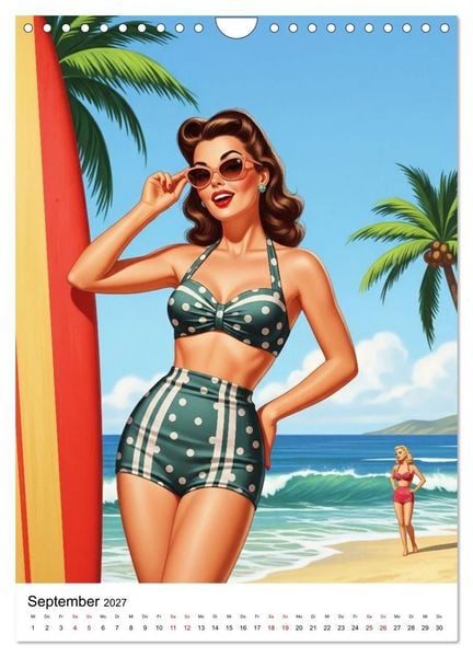 Produktbild: Charme & Kurven: Die Pin-ups der Golden 50s (Wandkalender 2027 DIN A4 hoch), CALVENDO Monatskalender