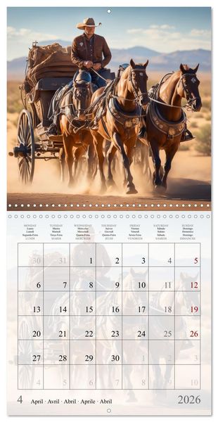 Produktbild: Western Cowboys (Wall Calendar 2026 12 &times; 12 Inch) CALVENDO 12 Month Wall Calendar