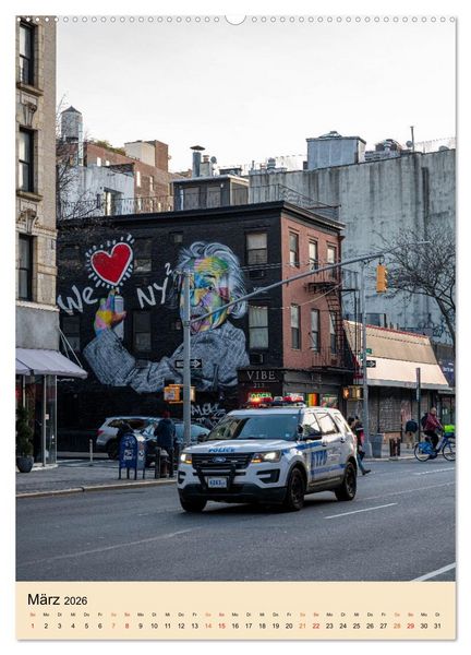 Produktbild: Walls of New York &ndash; Street Art in Farbe (hochwertiger Premium Wandkalender 2026 DIN A2 hoch), Kunstdruck in Hochglanz