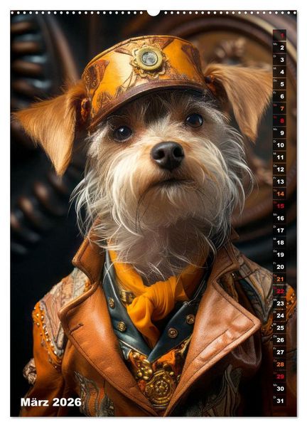 Produktbild: Stylische Hunde (hochwertiger Premium Wandkalender 2026 DIN A2 hoch), Kunstdruck in Hochglanz