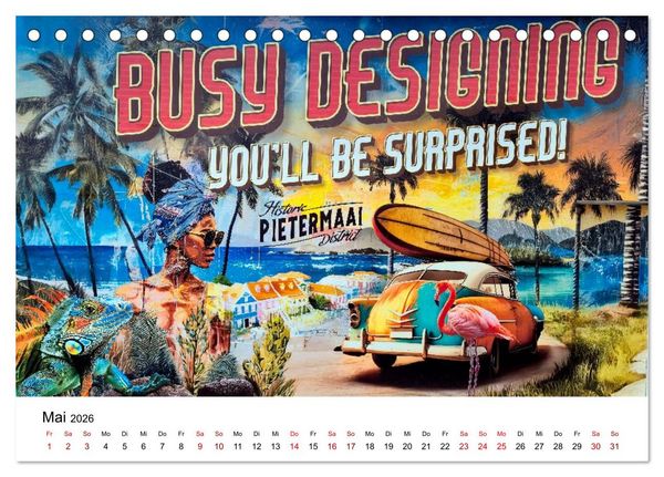 Produktbild: Willemstad - Die bunte Seite von Cura&ccedil;ao (Tischkalender 2026 DIN A5 quer), CALVENDO Monatskalender