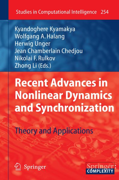 Produktbild: Recent Advances in Nonlinear Dynamics and Synchronization