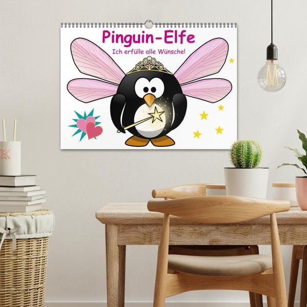 Produktbild: Pinguin-Elfe (Wandkalender 2026 DIN A3 quer), CALVENDO Monatskalender