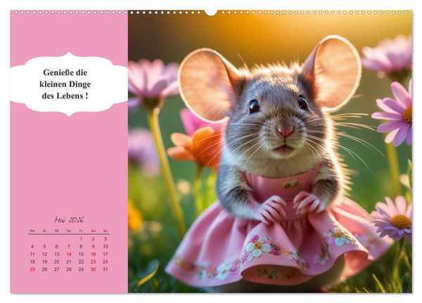 Produktbild: Tierische Herzensbrecher - Charmante Tiere mit ihren Botschaften (Wandkalender 2026 DIN A2 quer), CALVENDO Monatskalender