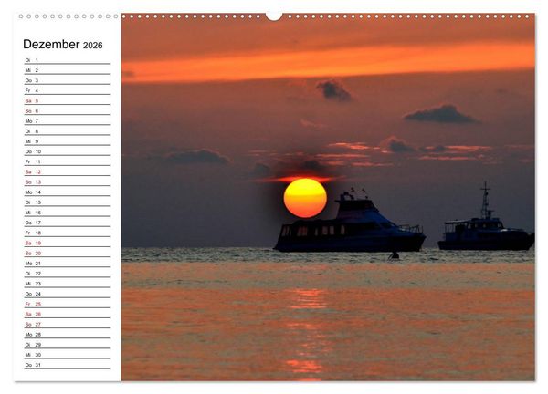 Produktbild: So sch&ouml;n sind die Malediven (Wandkalender 2026 DIN A2 quer), CALVENDO Monatskalender