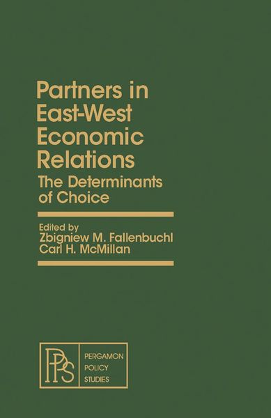Produktbild: Partners in East-West Economic Relations