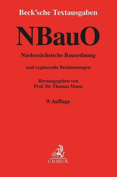 Produktbild: Nieders&auml;chsische Bauordnung. NBauO