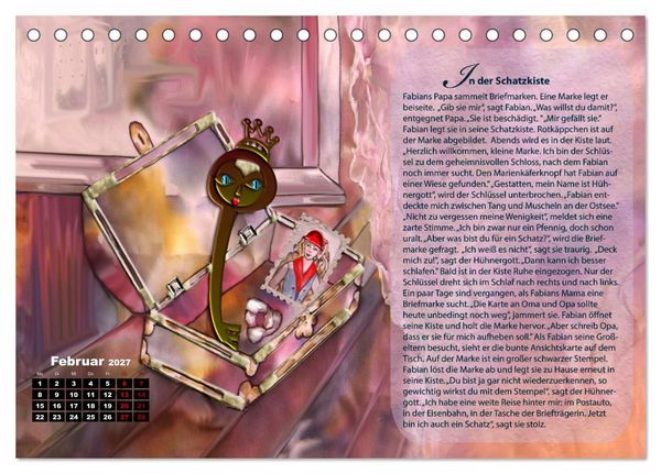 Produktbild: Eine Schatzkiste f&uuml;r Kinder (Tischkalender 2027 DIN A5 quer), CALVENDO Monatskalender