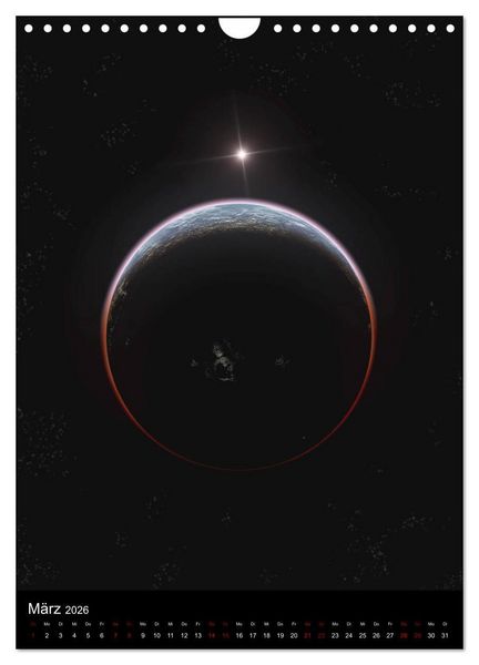 Produktbild: Weit entfernte Welten (Wandkalender 2026 DIN A4 hoch), CALVENDO Monatskalender