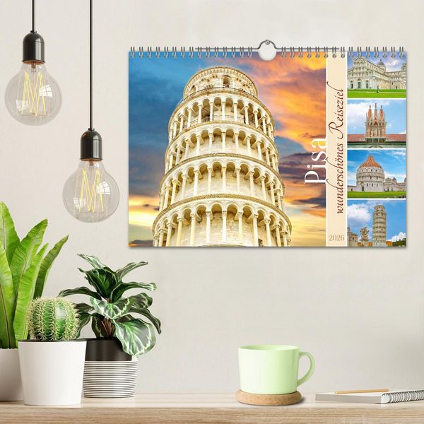 Produktbild: Pisa - wundersch&ouml;nes Reiseziel (Wandkalender 2026 DIN A4 quer), CALVENDO Monatskalender