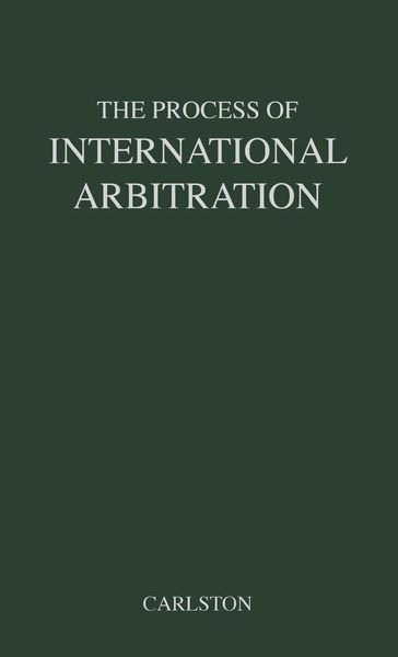 Produktbild: The Process of International Arbitration