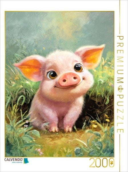 CALVENDO Puzzle Entzückende Tierbaby Illustrationen | 2000 Teile Lege-Größe 90 × 67 cm Foto-Puzzle für glückliche Stunden
