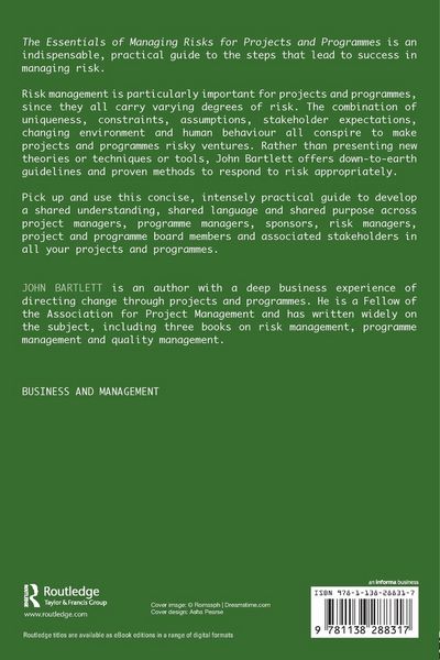 Produktbild: The Essentials of Managing Risk for Projects and Programmes