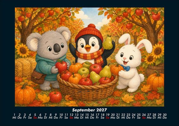 Produktbild: Kiki, Pico & Bouncy feiern durchs Jahr 2027 Fotokalender DIN A4