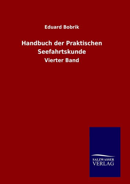Produktbild: Handbuch der Praktischen Seefahrtskunde