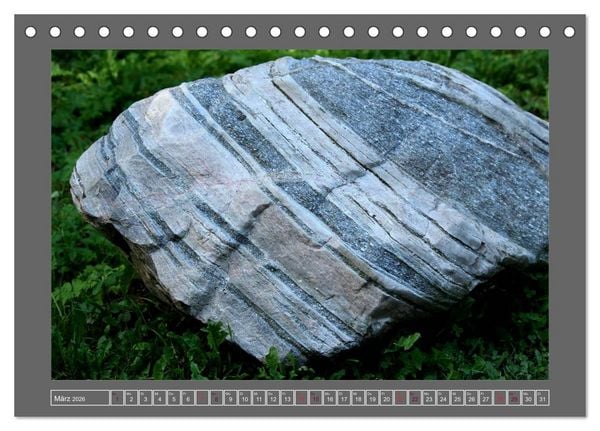 Produktbild: Gesteine und mineralische Bildungen (Tischkalender 2026 DIN A5 quer), CALVENDO Monatskalender