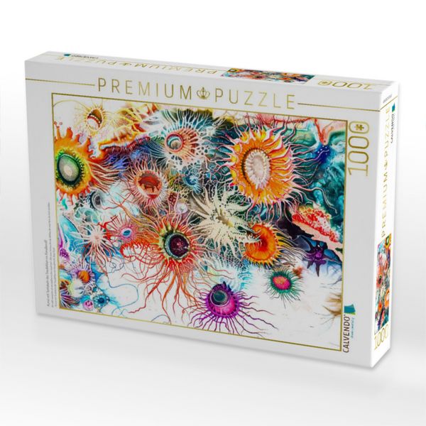 Produktbild: CALVENDO Puzzle Kunst mit Tentakeln der Seedahlien im Korallenriff | 1000 Teile Lege-Gr&ouml;&szlig;e 64x48cm Foto-Puzzle f&uuml;r gl&uuml;ckliche Stunden