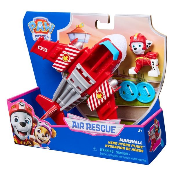 Produktbild: PAW Patrol Air Rescue - Marshalls Feuerwehrflugzeug mit Geschoss-Abwurf und Marshall Spielfigur (Basis Fahrzeug)&nbsp;