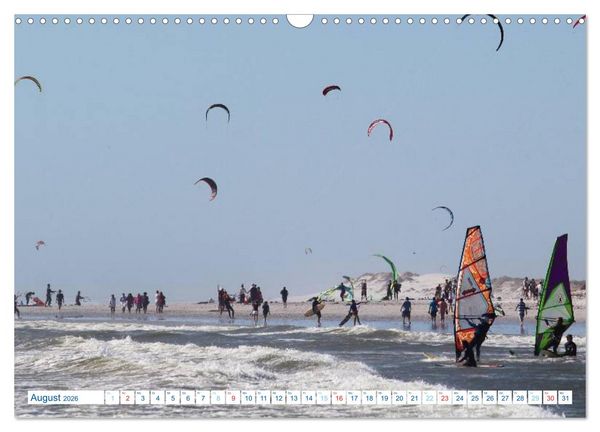 Produktbild: Kitesurfen - Wind und Wellen (Wandkalender 2026 DIN A3 quer), CALVENDO Monatskalender