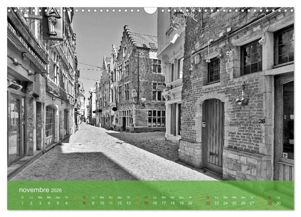 Produktbild: Bruxelles en confinement (Calendrier mural 2026 DIN A3 vertical), CALVENDO calendrier mensuel