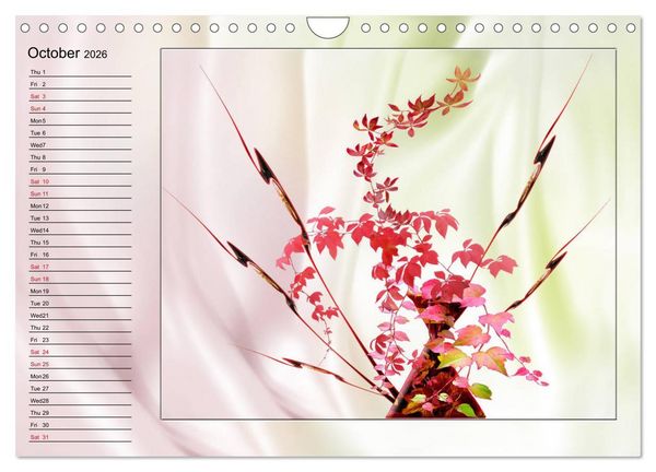 Produktbild: Enchanting Ikebana (Wall Calendar 2026 DIN A4 landscape), CALVENDO 12 Month Wall Calendar