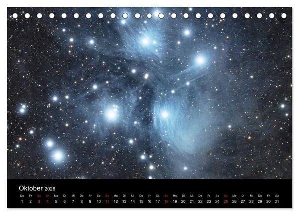 Produktbild: Atemberaubender Weltraum (Tischkalender 2026 DIN A5 quer), CALVENDO Monatskalender