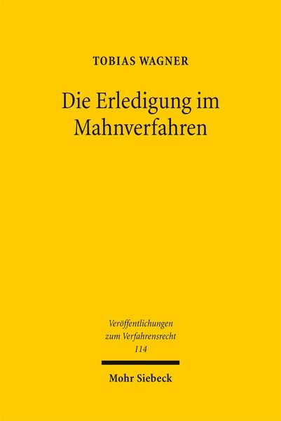 Produktbild: Die Erledigung im Mahnverfahren