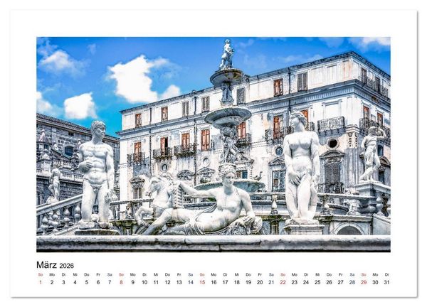 Produktbild: Sizilien - Von Palermo nach Syrakus (Wandkalender 2026 DIN A3 quer), CALVENDO Monatskalender
