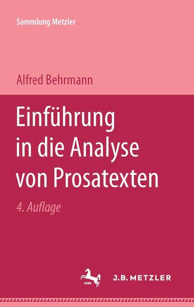 Produktbild: Einf&uuml;hrung in die Analyse von Prosatexten