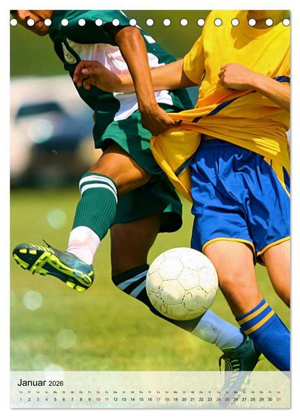 Produktbild: Fu&szlig;ballfieber extrem (Tischkalender 2026 DIN A5 hoch), CALVENDO Monatskalender