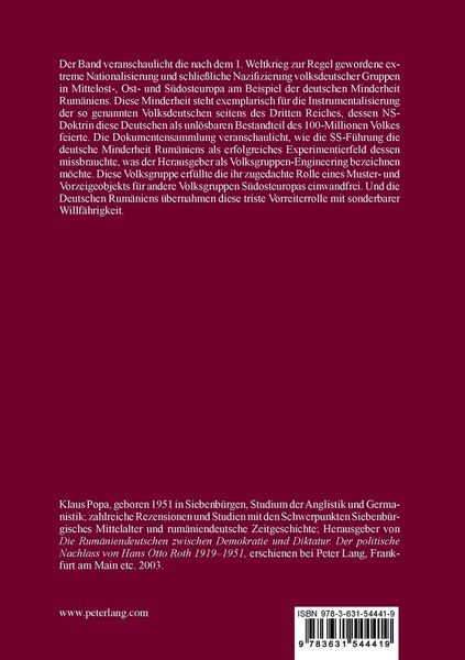 Produktbild: Akten um die Deutsche Volksgruppe in Rum&auml;nien 1937-1945