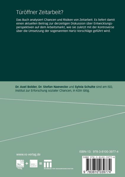 Produktbild: T&uuml;r&ouml;ffner Zeitarbeit?
