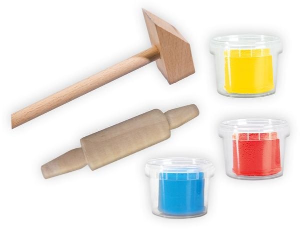 Produktbild: Knete mit Werkzeug 3x90gr My first