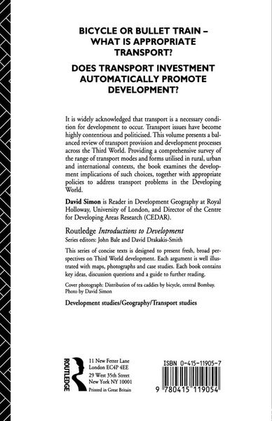Produktbild: Transport and Development in the Third World