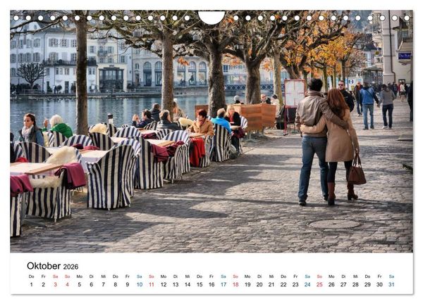 Produktbild: Unterwegs in Luzern (Wandkalender 2026 DIN A4 quer), CALVENDO Monatskalender